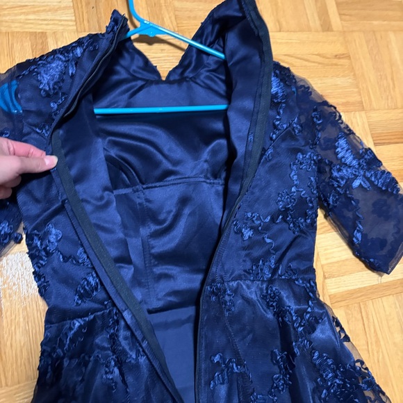 Women’s Blue Floral Lace Qipao/Cheongsam Dress - XL - BNWT - Picture 10 of 15